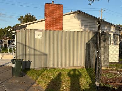 20ft storage container (waterproof). 