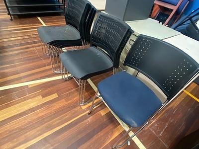 18 Black Plastic chairs