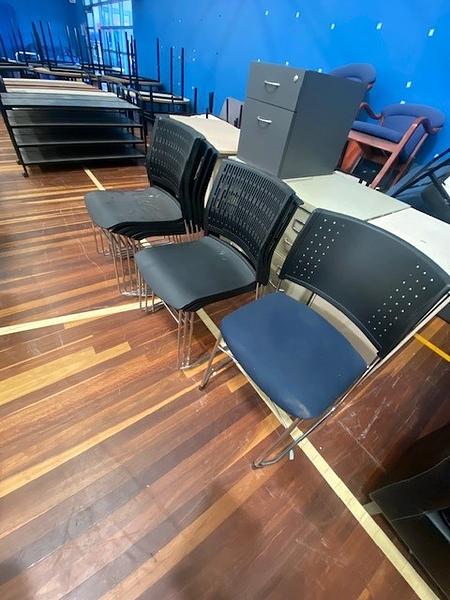 18 Black Plastic chairs