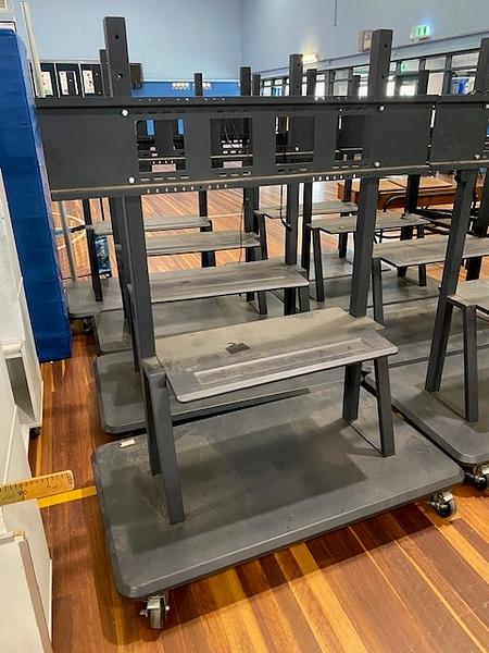 5-6 TV stands on wheels